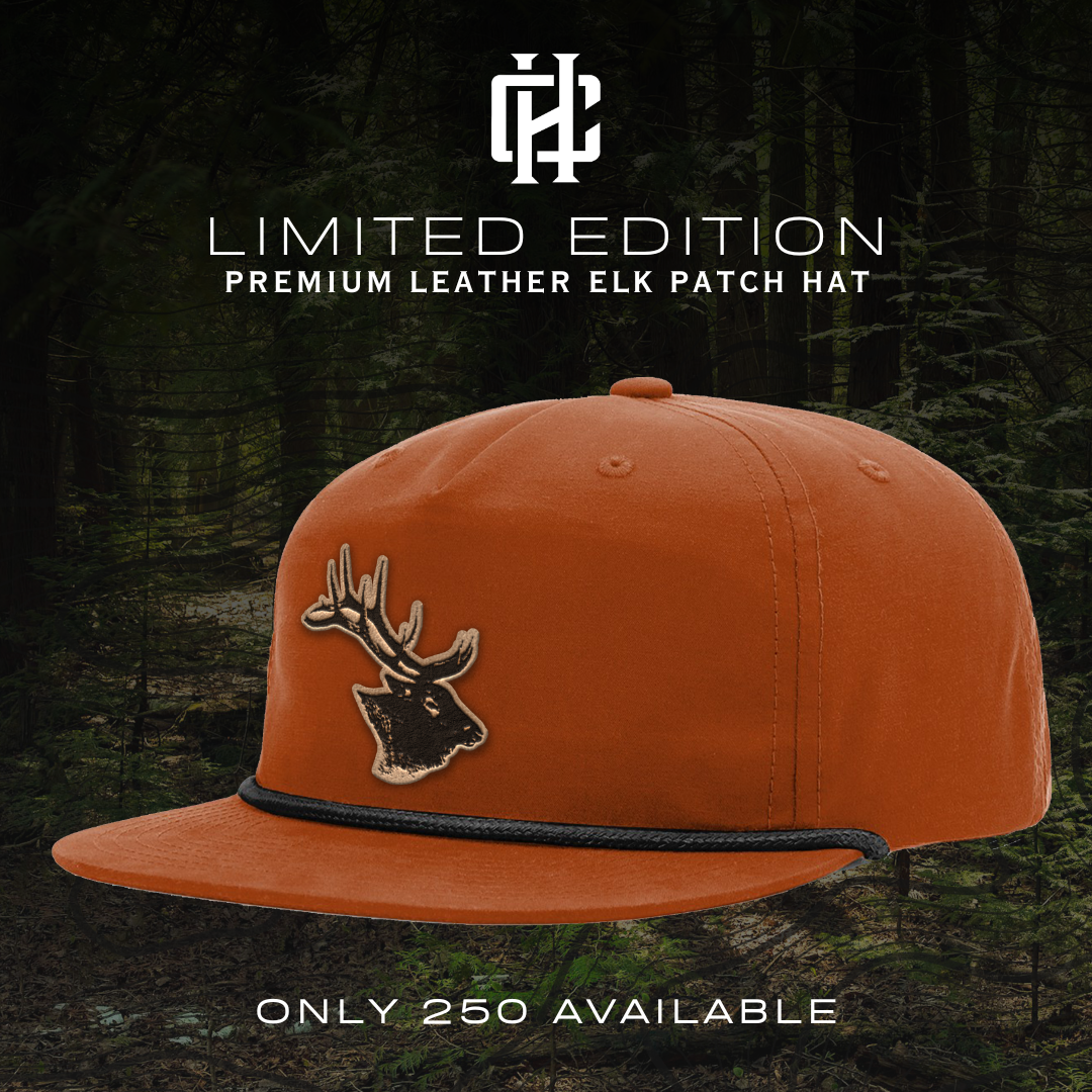 Limited Edition Premium Elk Leather Patch Hat