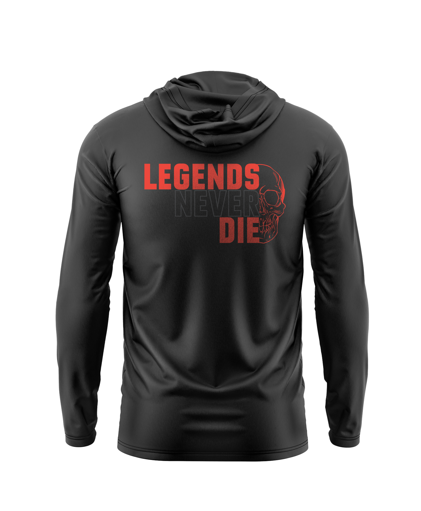 Legends Never Die Skull "Black Collection" Athletic Hoodie