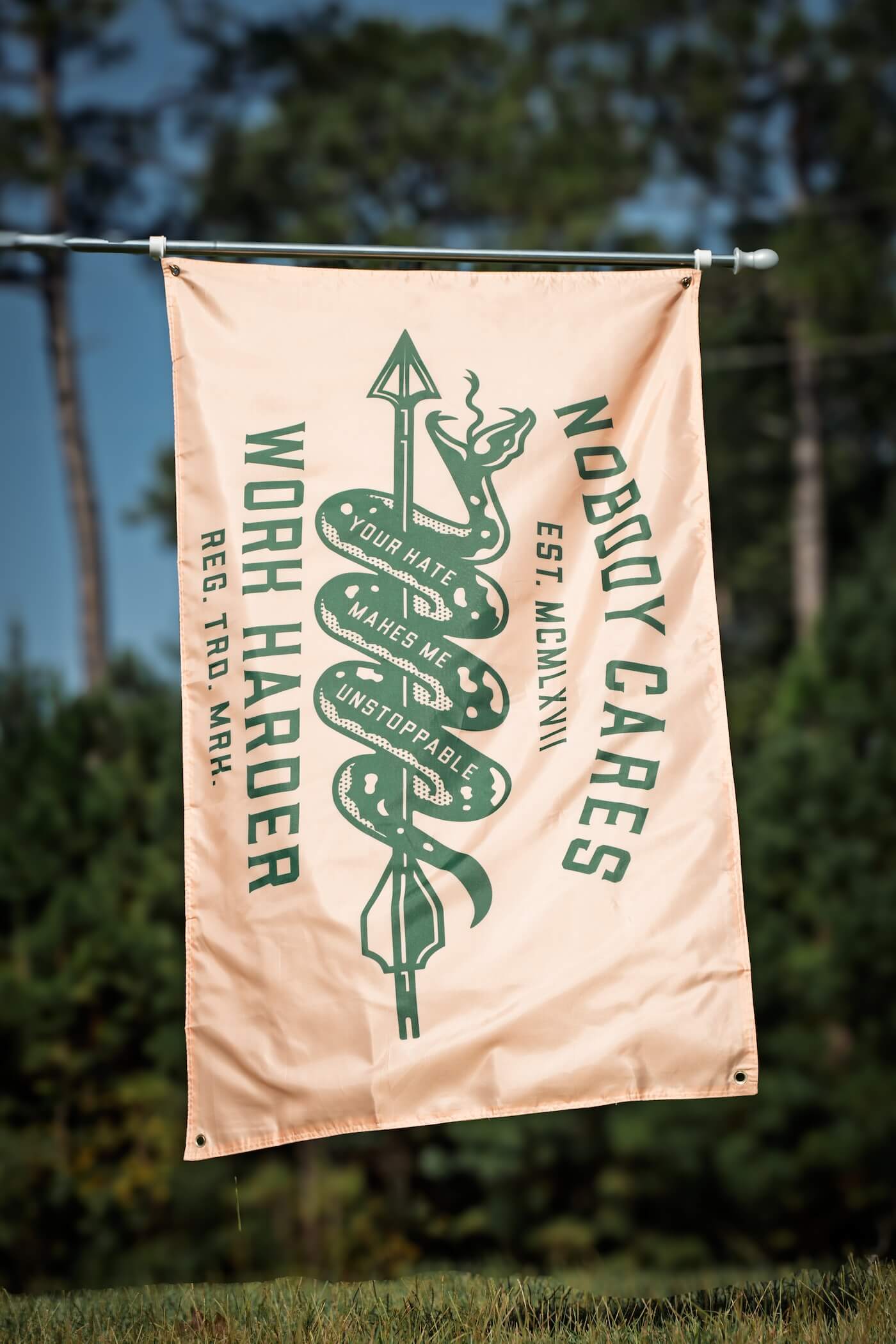 NOBODY CARES UNSTOPPABLE FLAG