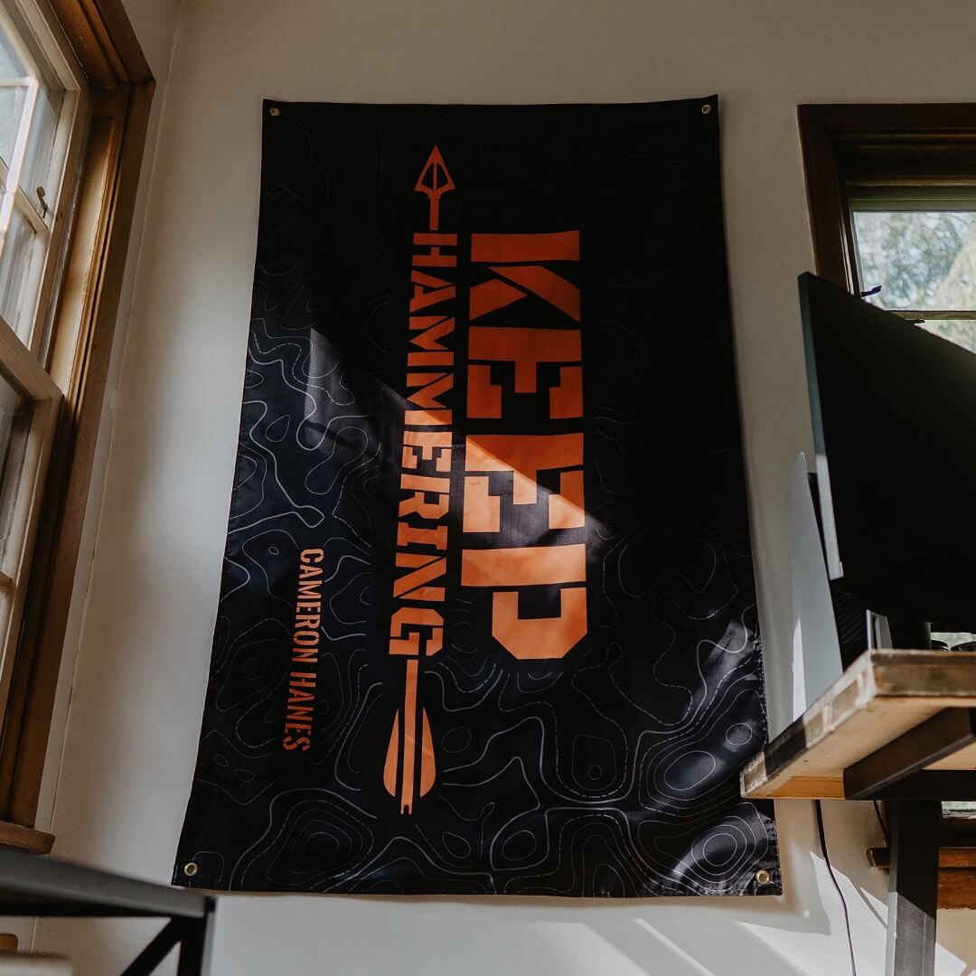 KEEP HAMMERING TOPO FLAG