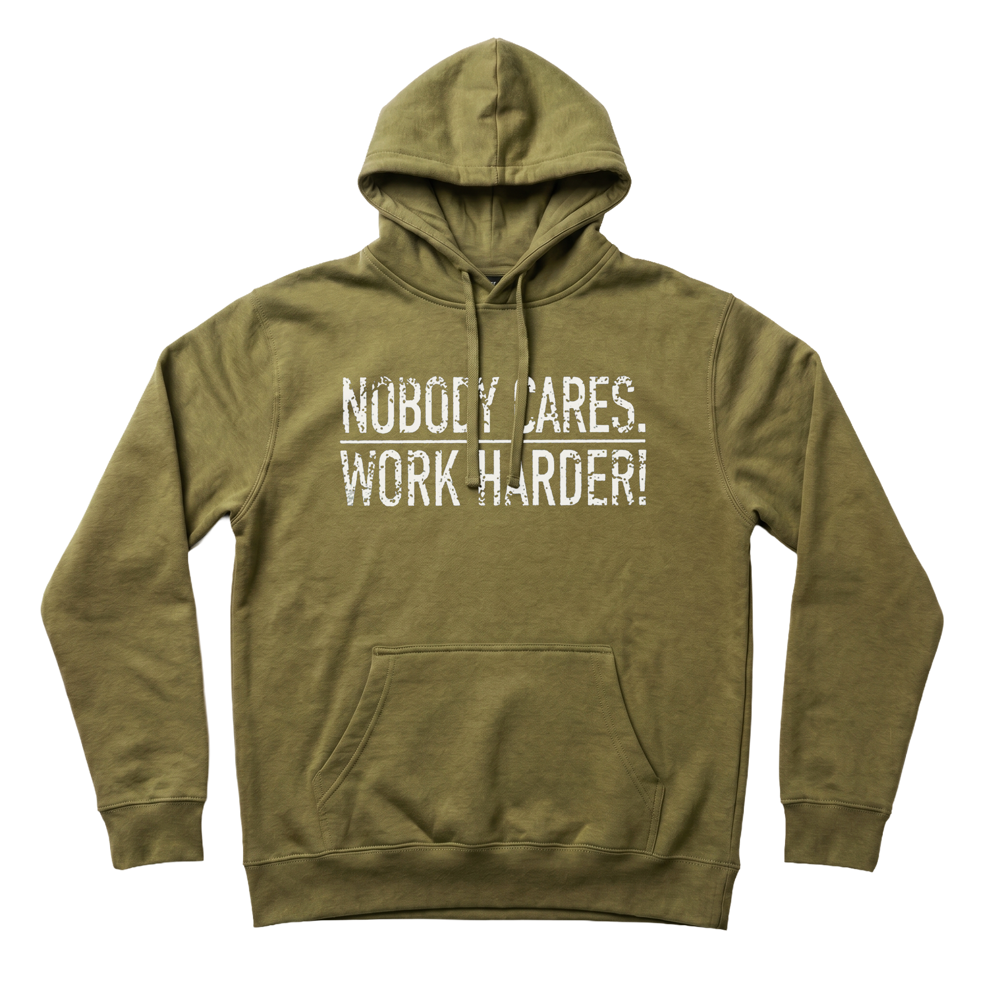 Nobody Cares Work Harder Hoodie | Premium Fleece Sweatshirt