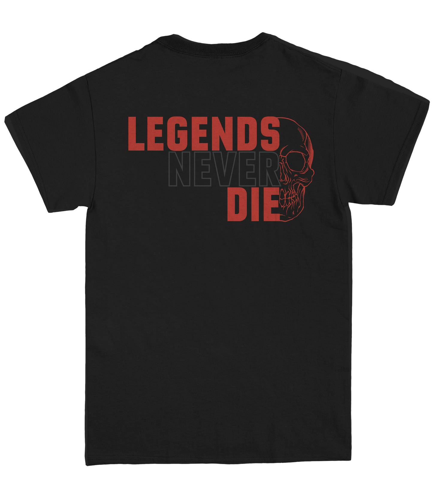 Legends Never Die Skull "Black Collection" T-Shirt