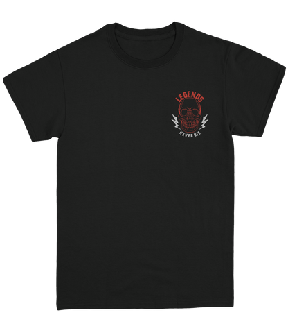 Legends Never Die Skull "Black Collection" T-Shirt