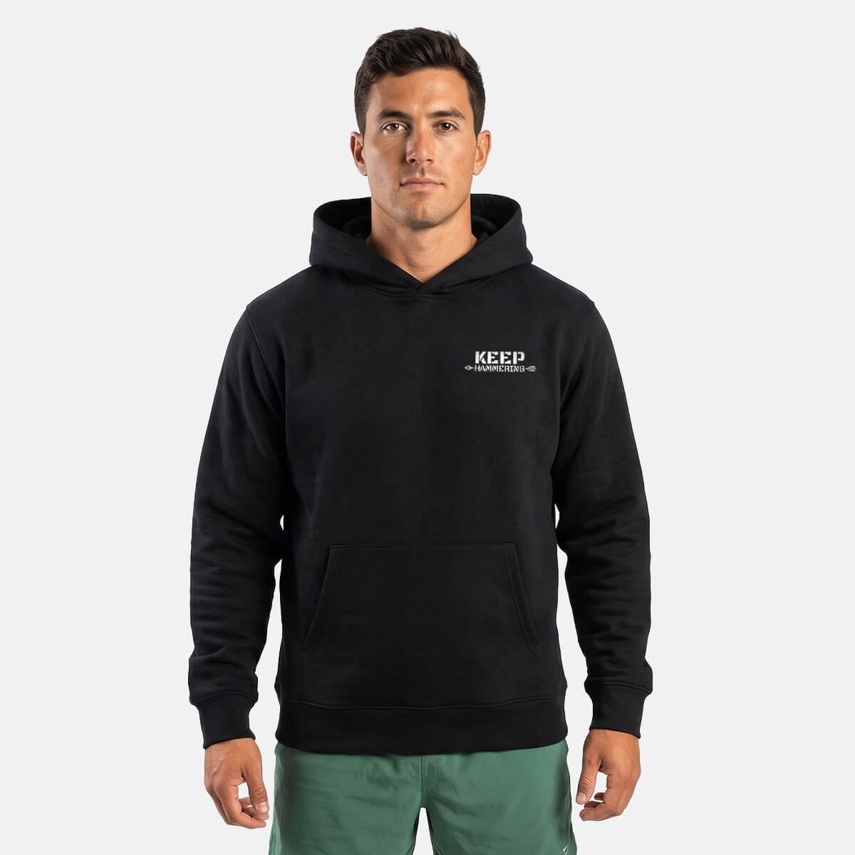 Keep Hammering Premium Hoodie | French Terry Pullover