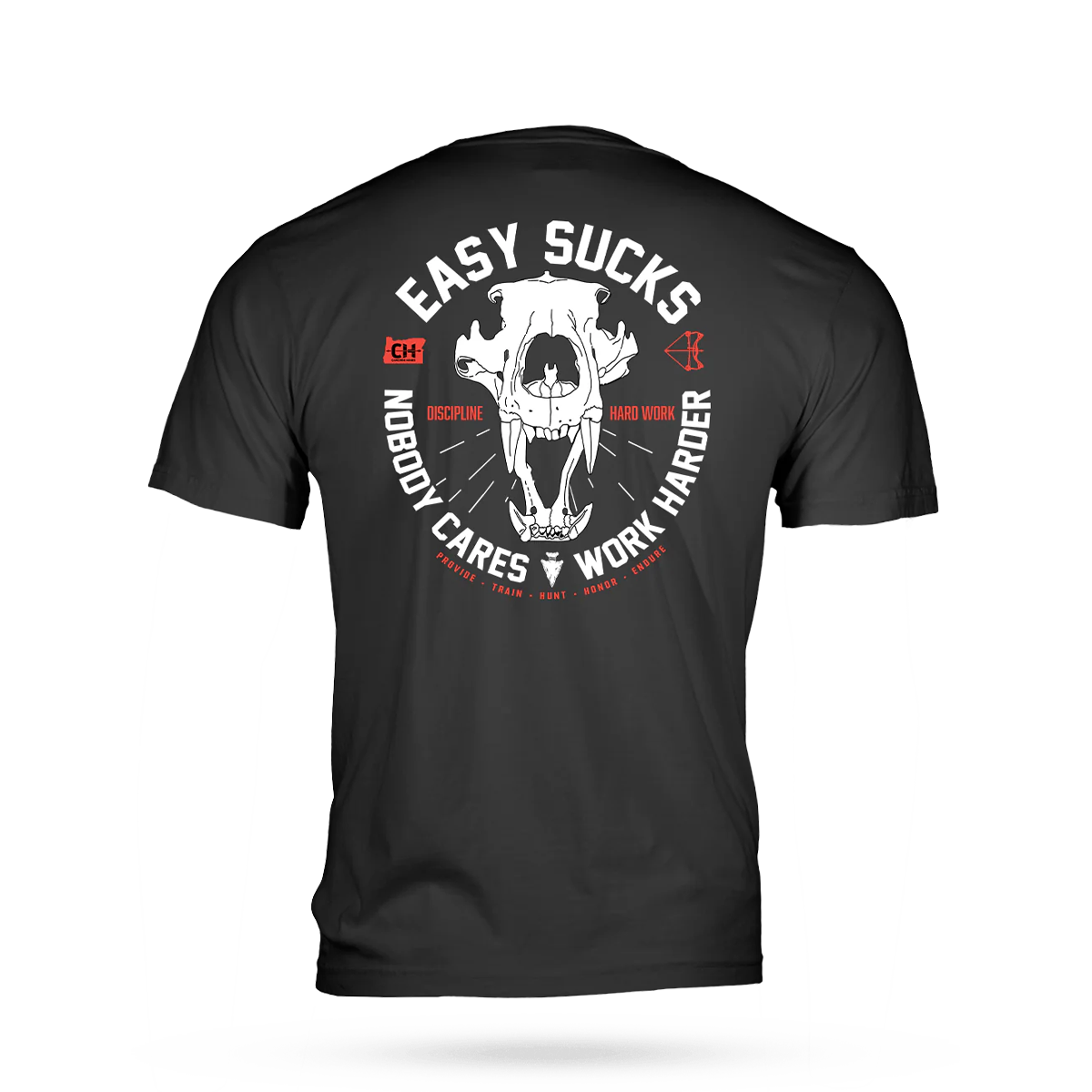 EASY SUCKS BEAR SKULL T-SHIRT