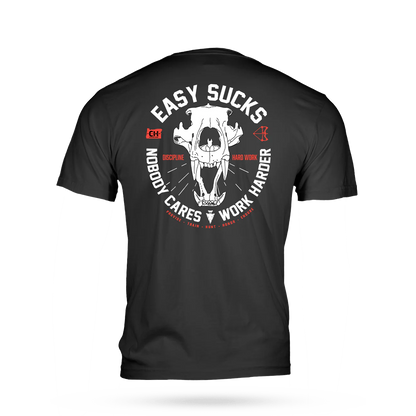 EASY SUCKS BEAR SKULL T-SHIRT