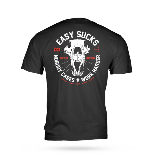 EASY SUCKS BEAR SKULL T-SHIRT