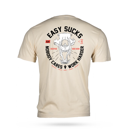 EASY SUCKS BEAR SKULL T-SHIRT