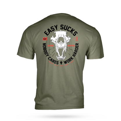 EASY SUCKS BEAR SKULL T-SHIRT