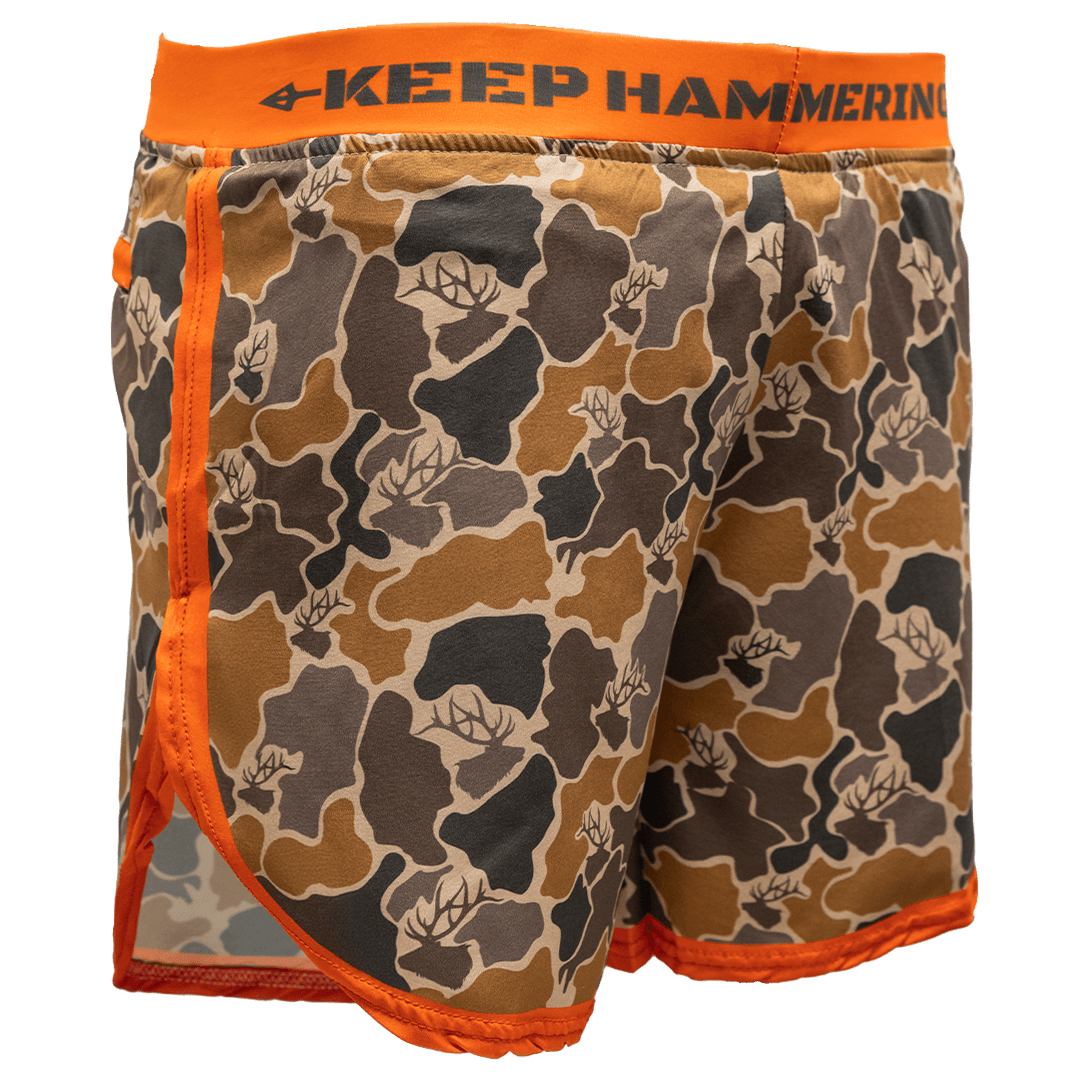 ELK CAMO STRIDER SHORTS