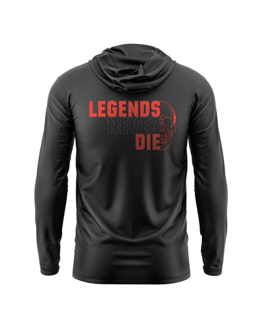 Legends Never Die Skull "Black Collection" Athletic Hoodie