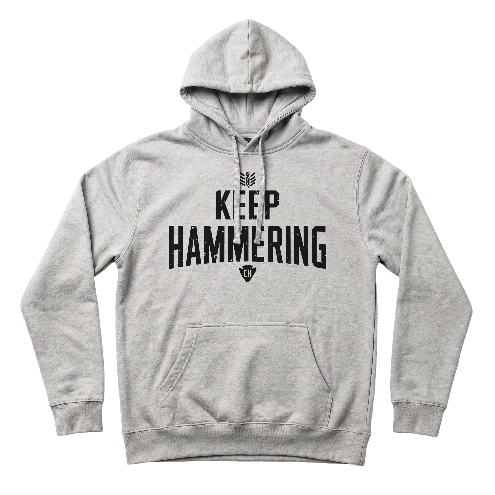 KEEP HAMMERING ARROW HOODIE