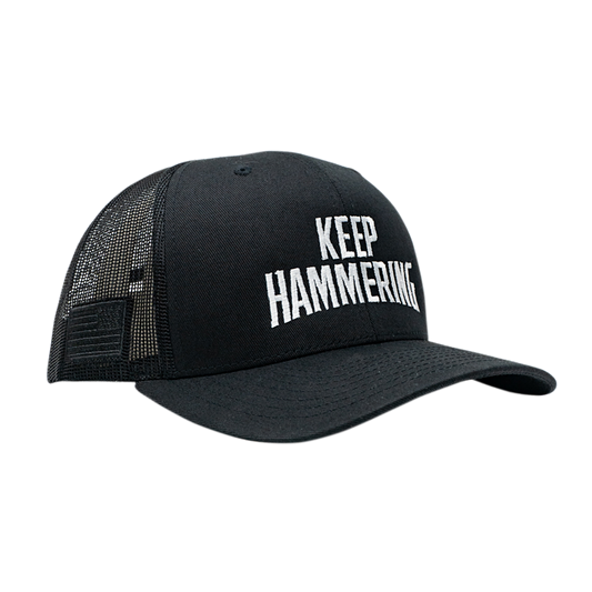 KEEP HAMMERING TRUCKER HAT