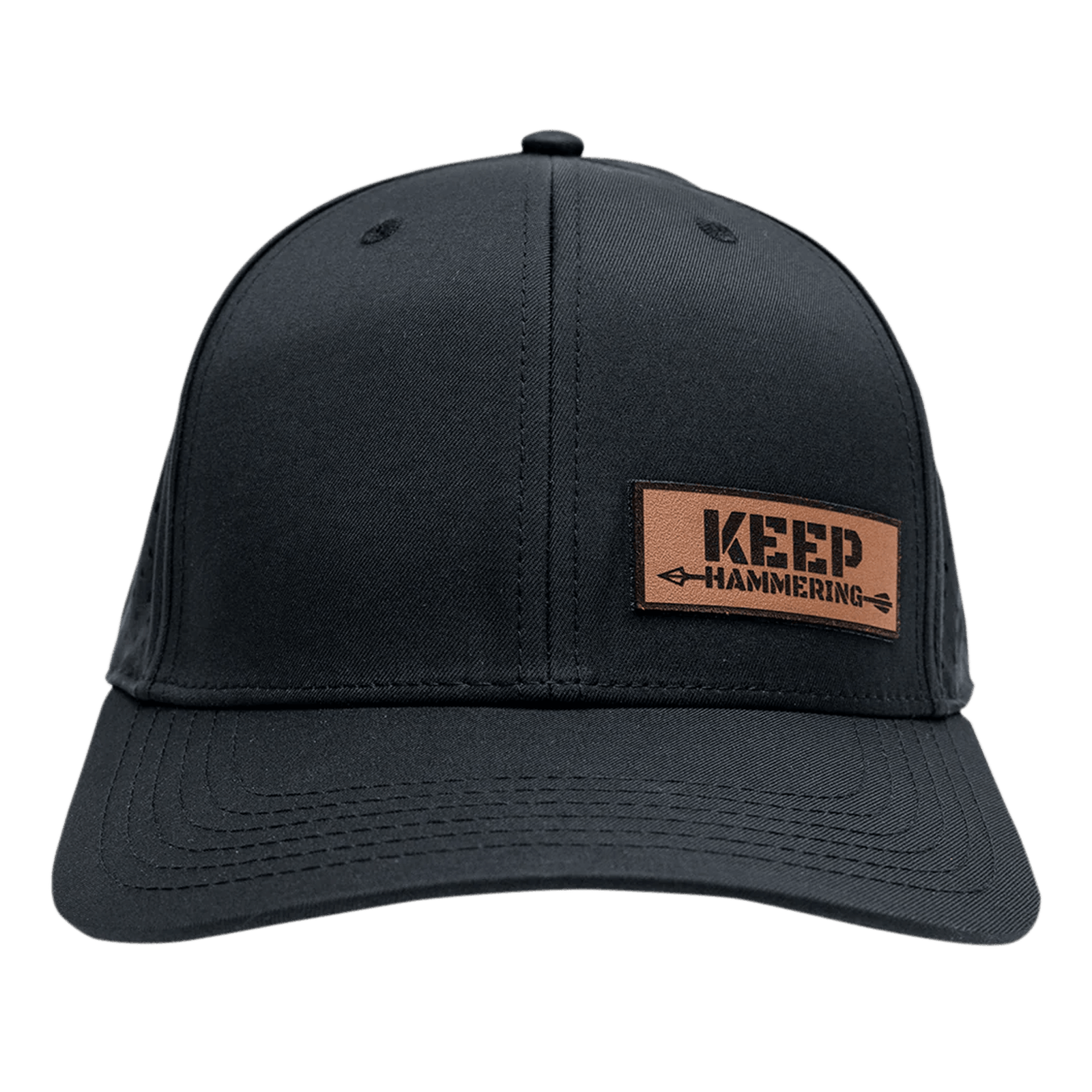 KEEP HAMMERING OG LEATHER PATCH HAT