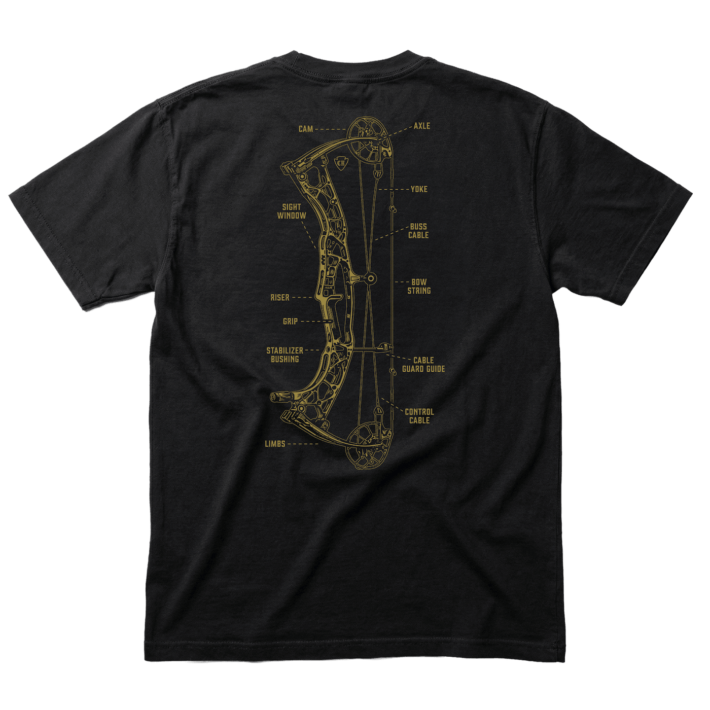 ANATOMY OF A COMPOUND BOW T-SHIRT