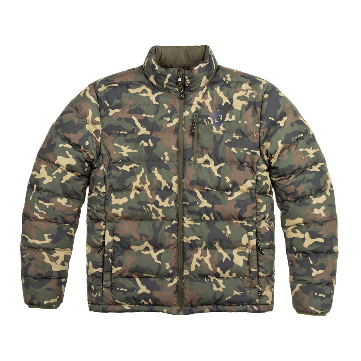 CH Reversible Puffer Jacket in Woodland Camo