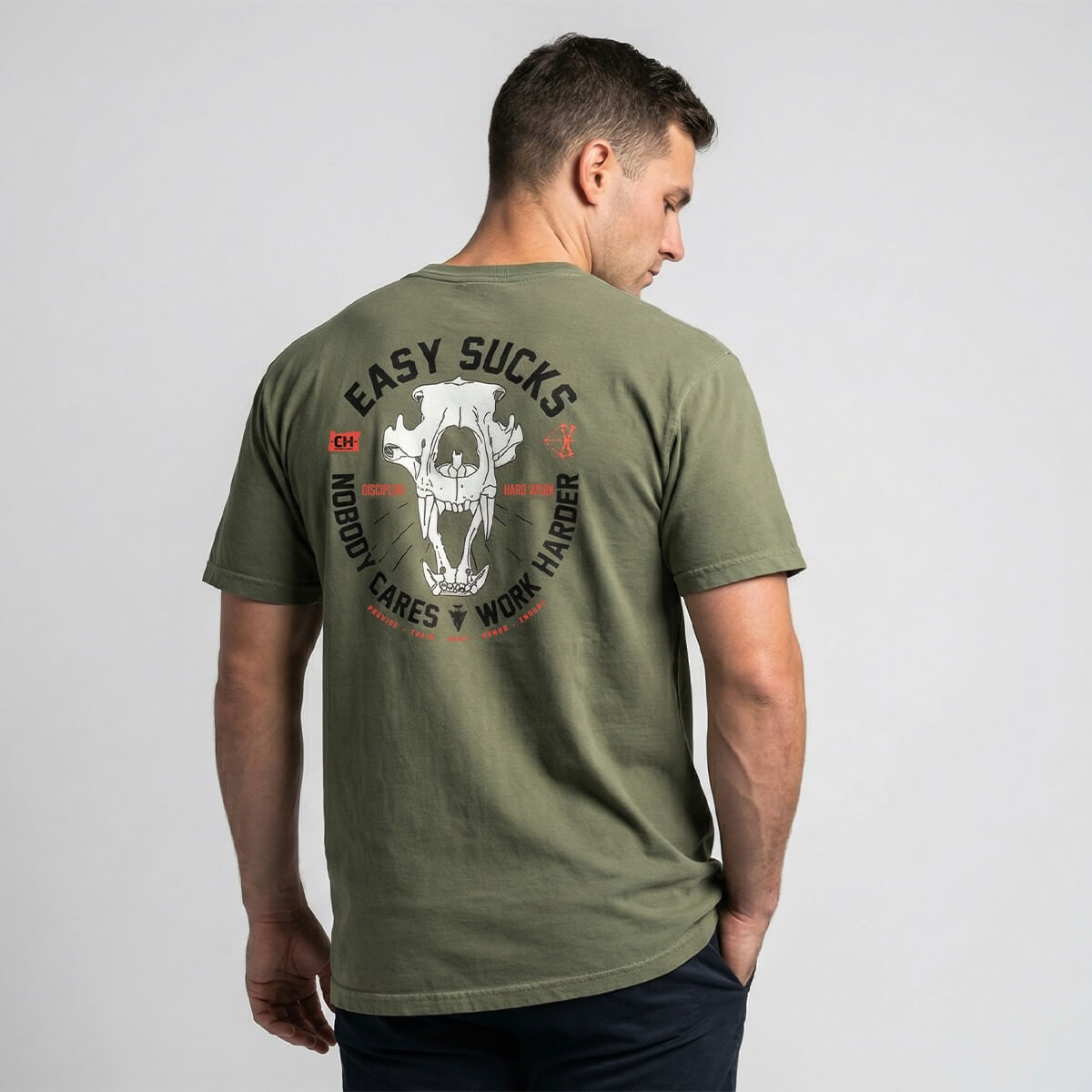 EASY SUCKS BEAR SKULL T-SHIRT