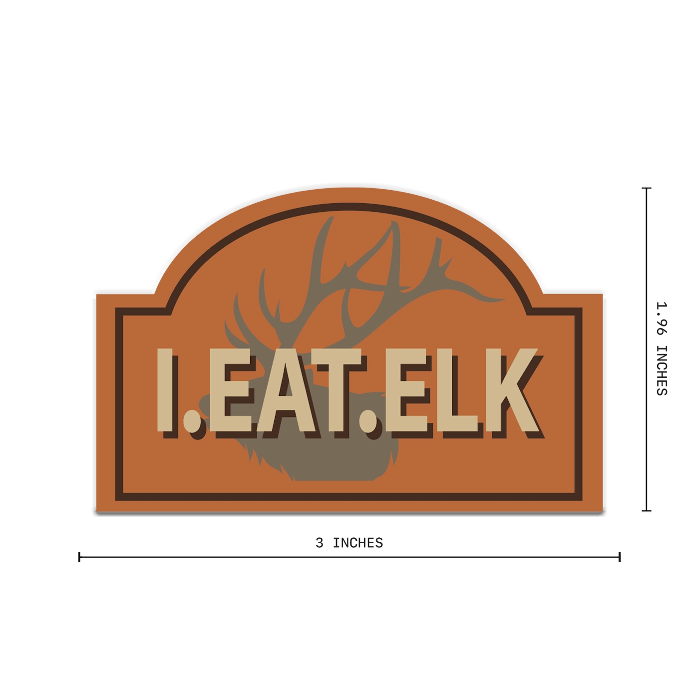 I EAT ELK 2.0 STICKER