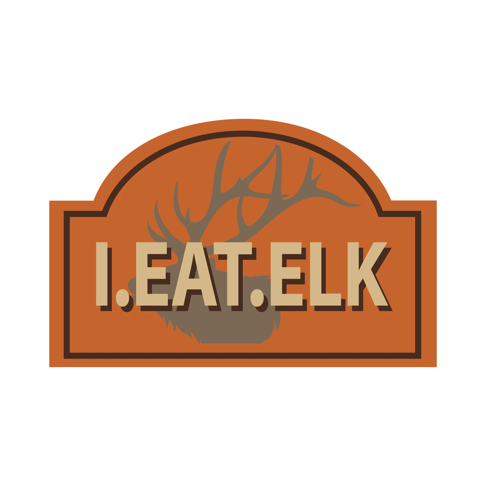 I EAT ELK 2.0 STICKER