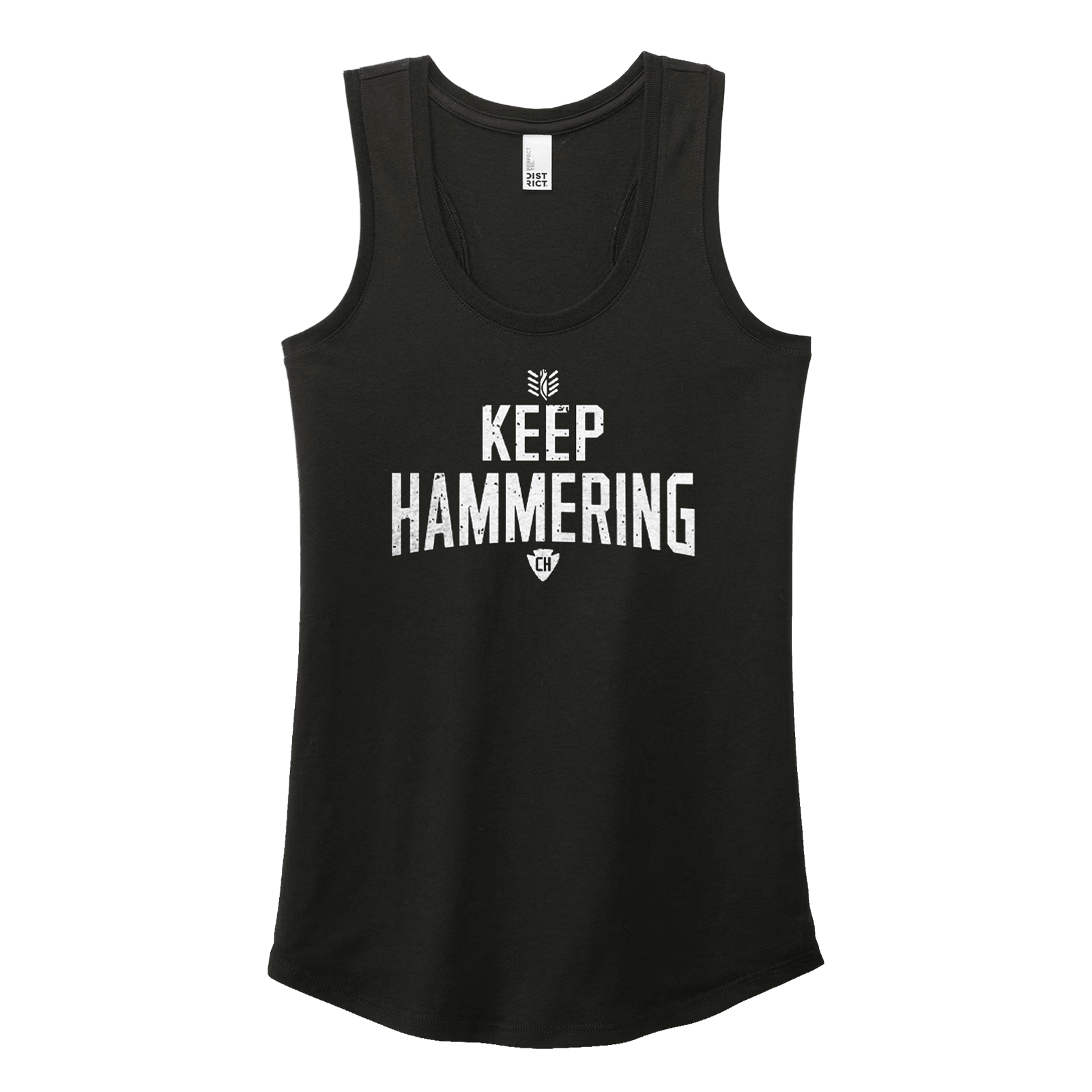 KEEP HAMMERING ARROW RACERBACK TANK