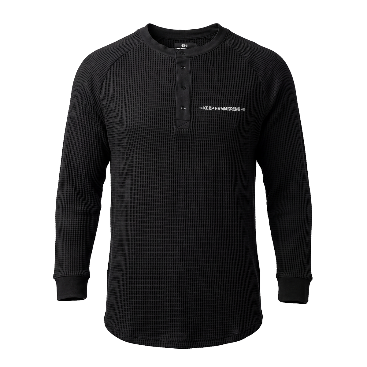 Keep Hammering Waffle Knit Top