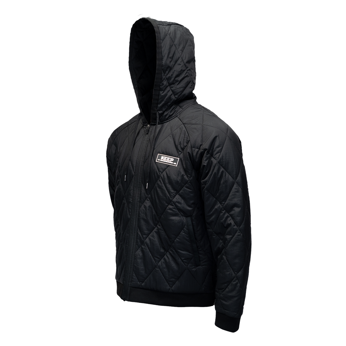Keep Hammering Woobie Jacket in Black