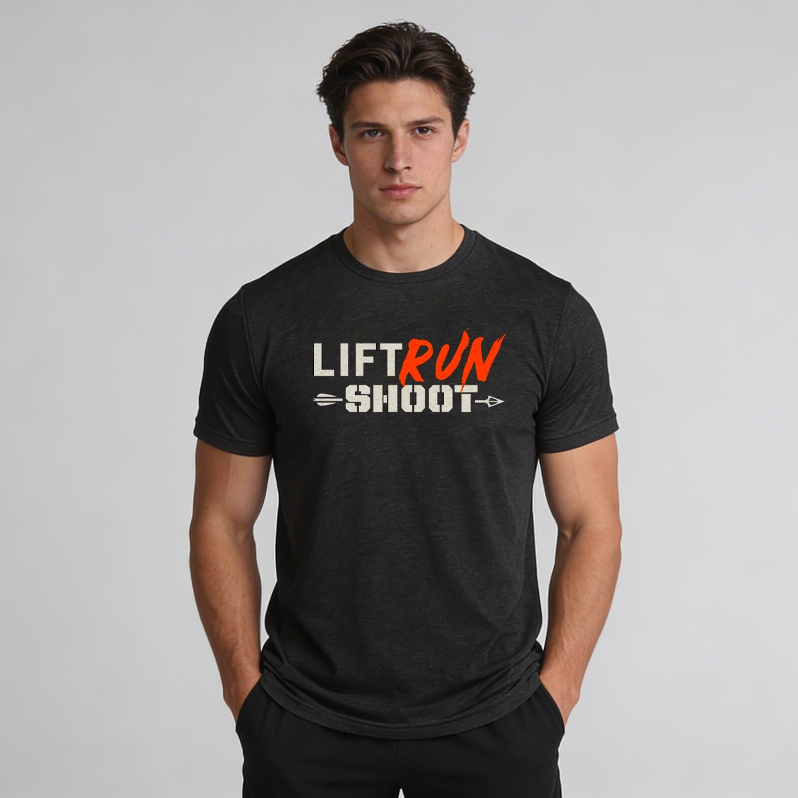 LIFT RUN SHOOT 2.0 T-SHIRT | Lightweight Tri-Blend Performance Tee