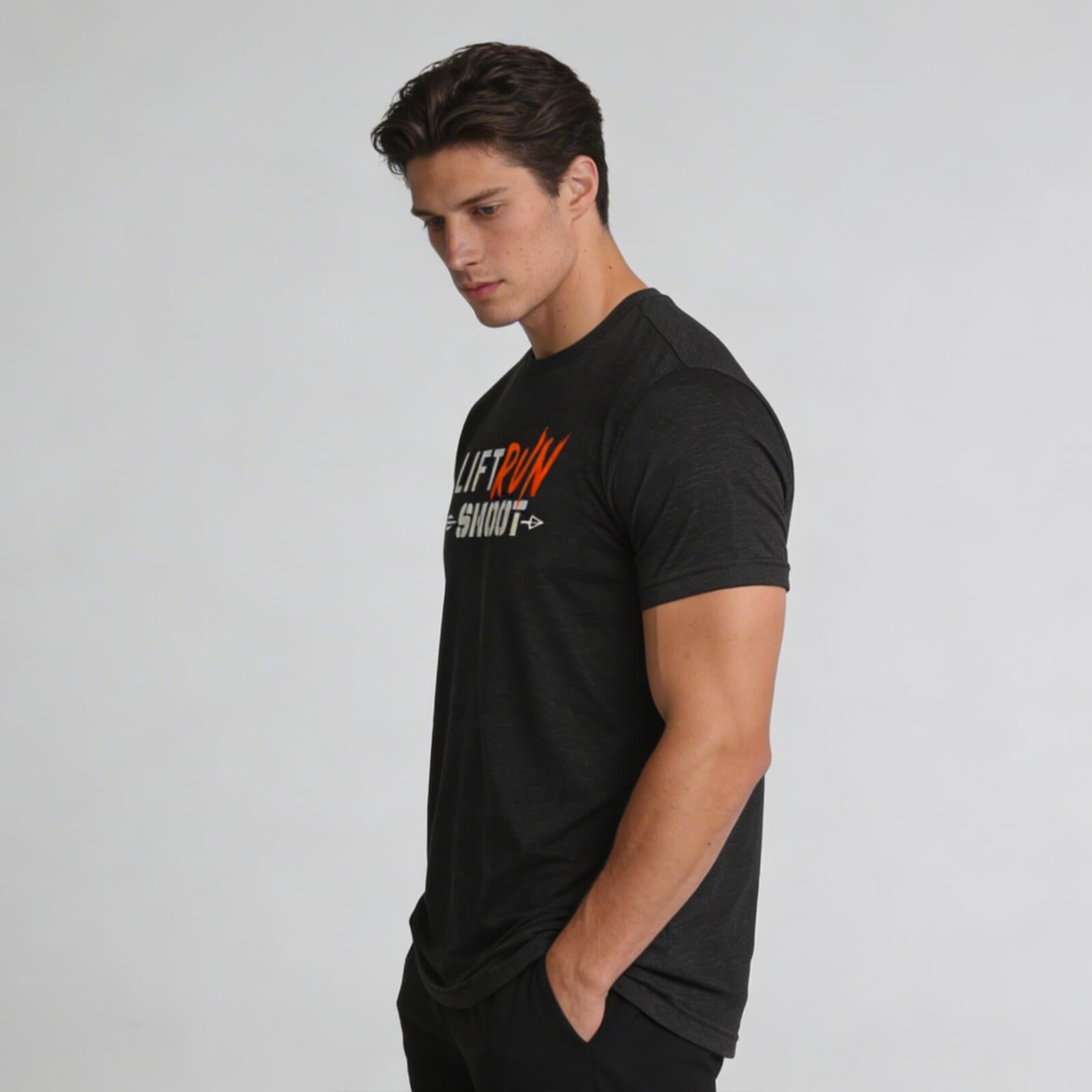 LIFT RUN SHOOT 2.0 T-SHIRT | Lightweight Tri-Blend Performance Tee