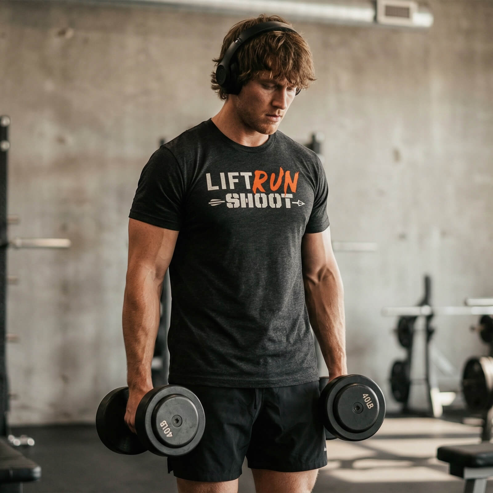 LIFT RUN SHOOT 2.0 T-SHIRT | Lightweight Tri-Blend Performance Tee