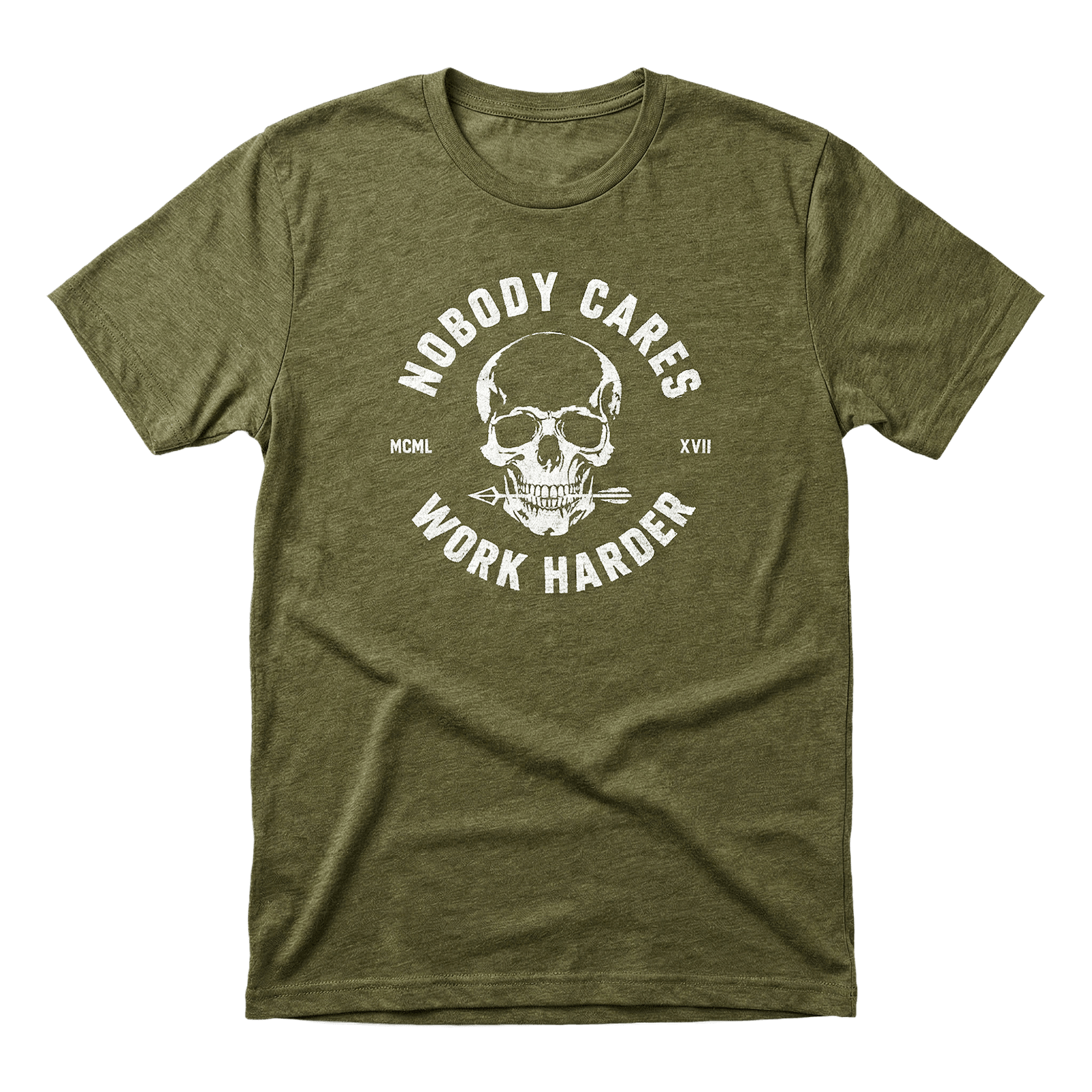 NOBODY CARES SKULL T-SHIRT