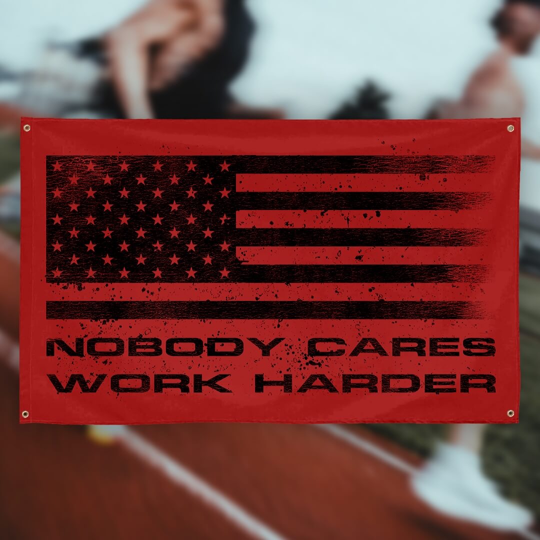 NOBODY CARES STARS AND STRIPES FLAG