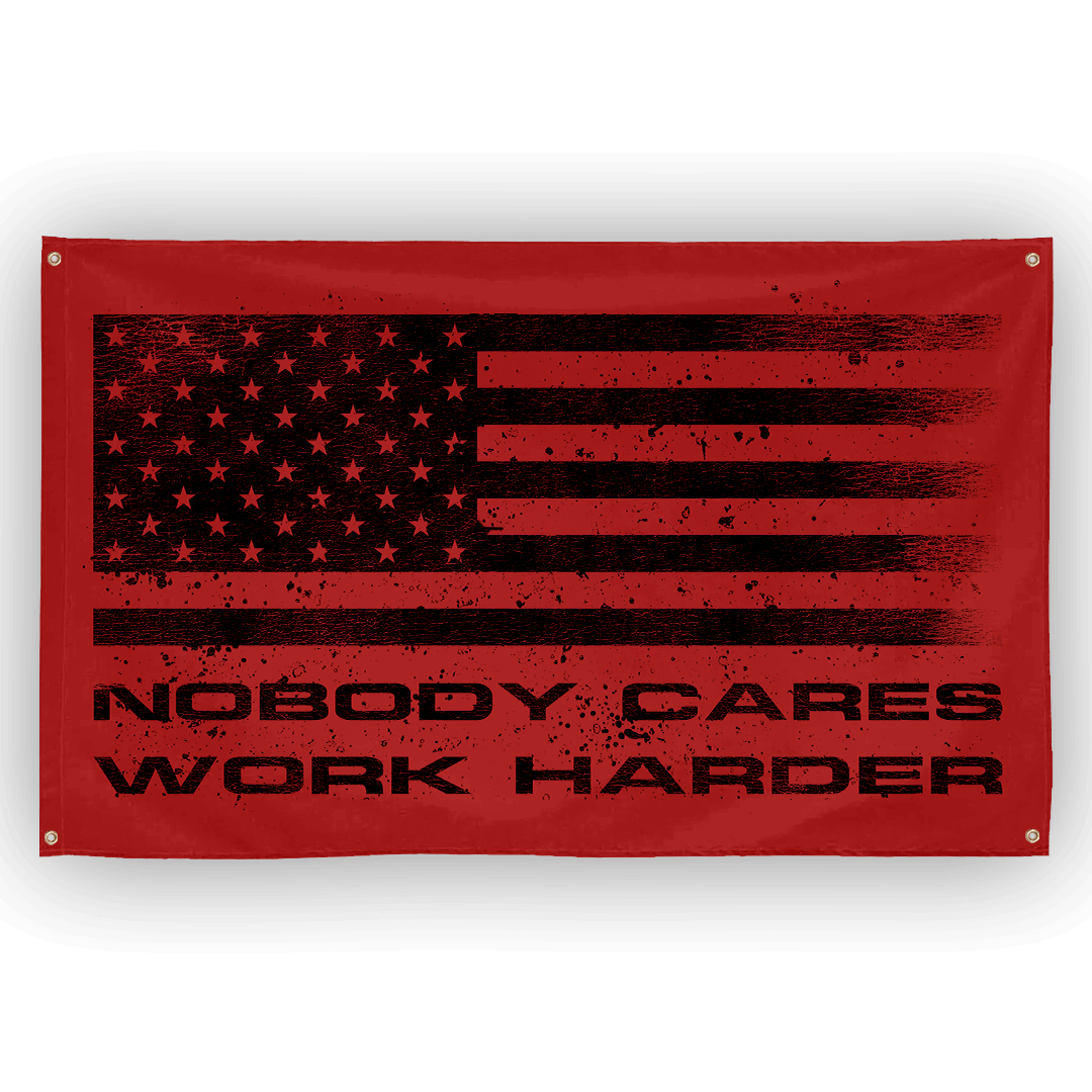 NOBODY CARES STARS AND STRIPES FLAG