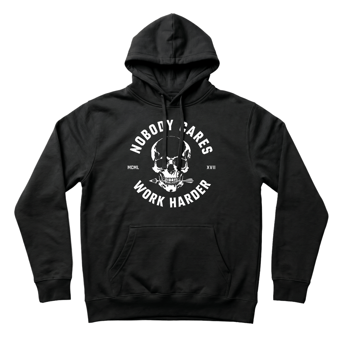 NOBODY CARES SKULL HOODIE