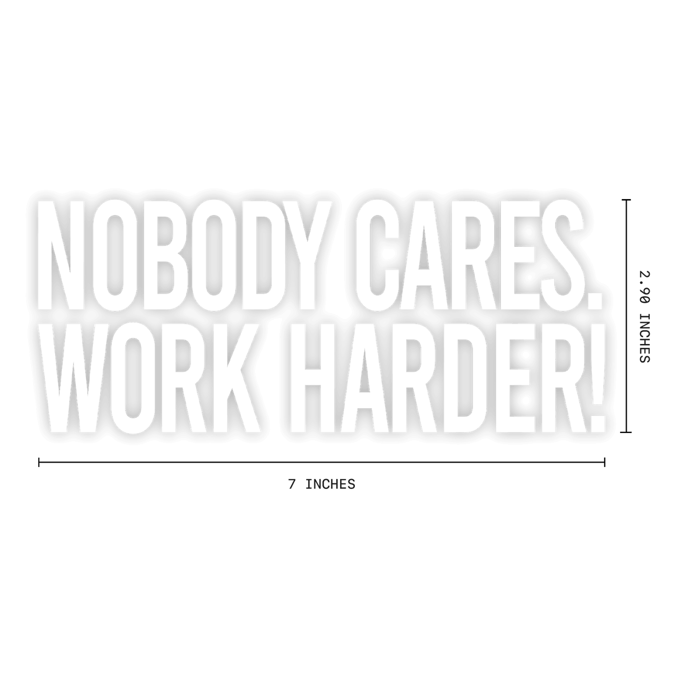 NOBODY CARES OG VINYL DECAL