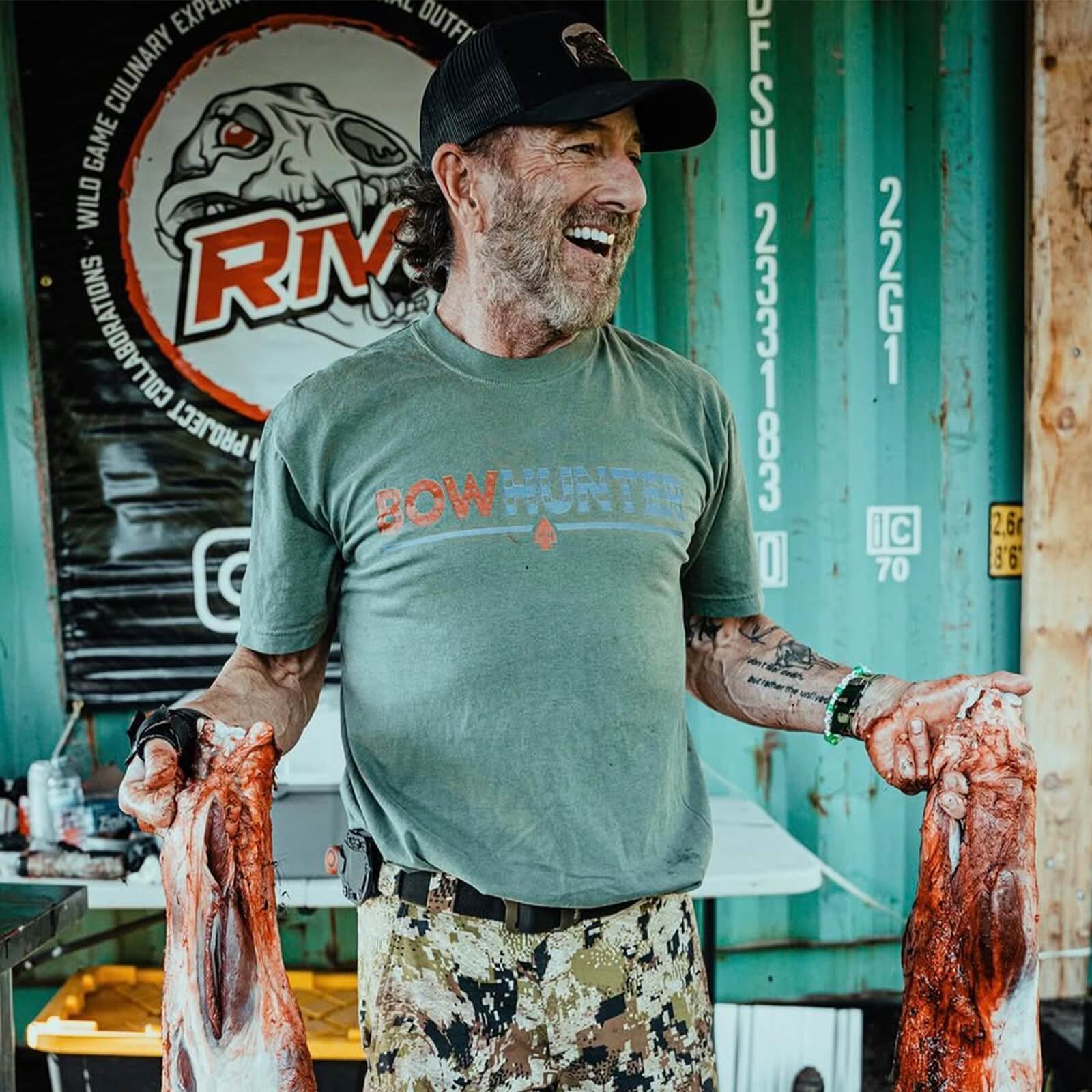 RED, WHITE, AND BOWHUNTER T-SHIRT