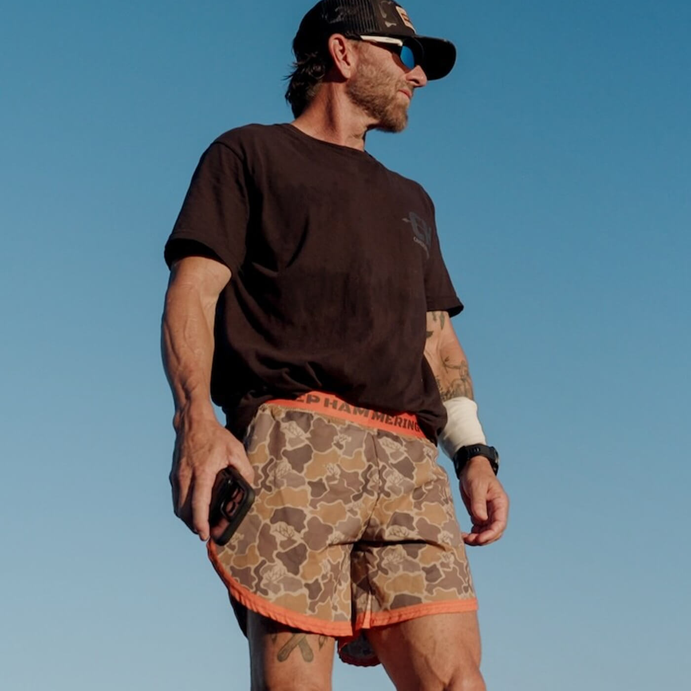 ELK CAMO STRIDER SHORTS