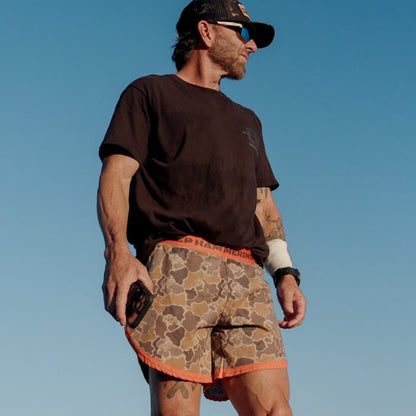 ELK CAMO STRIDER SHORTS