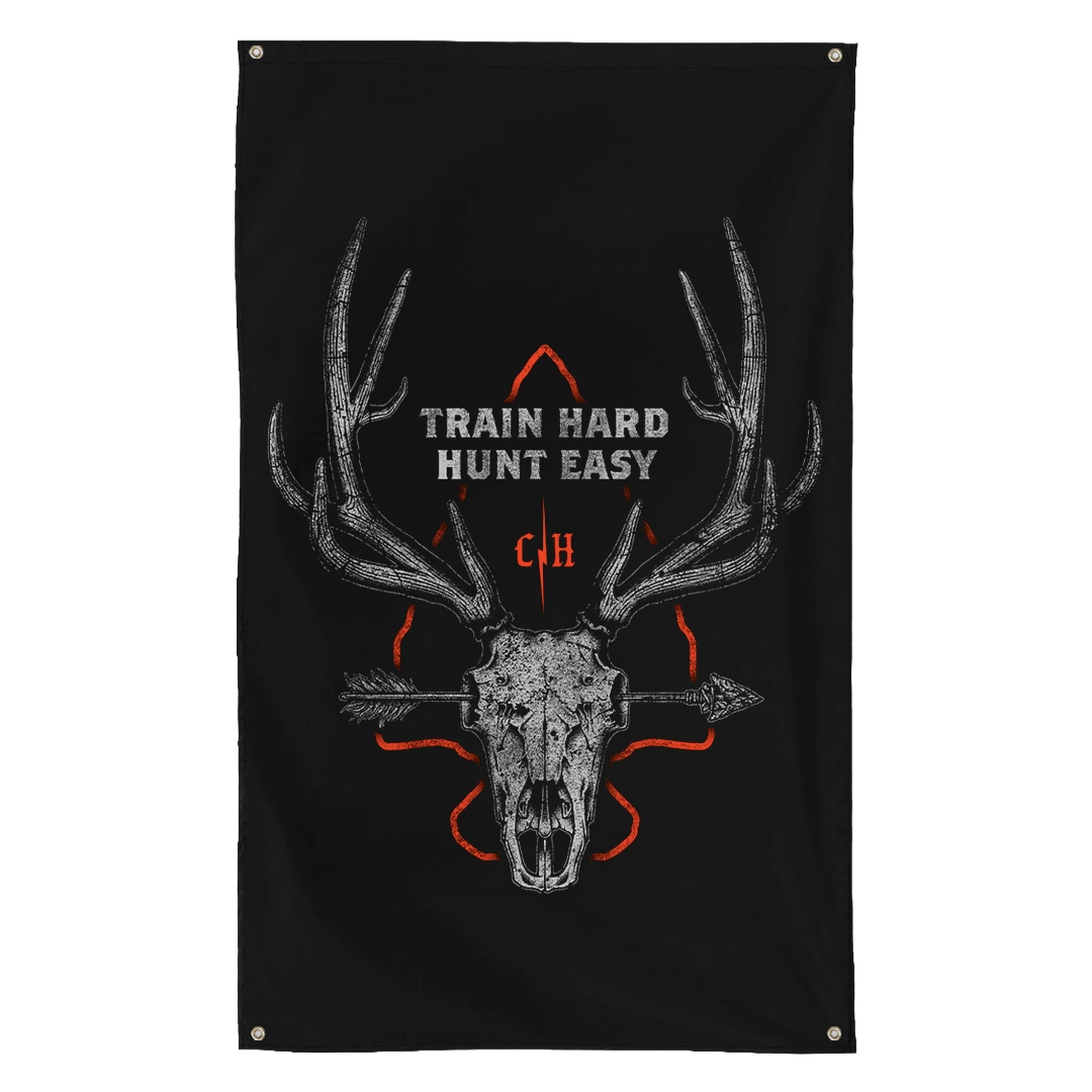 TRAIN HARD HUNT EASY 2.0 FLAG
