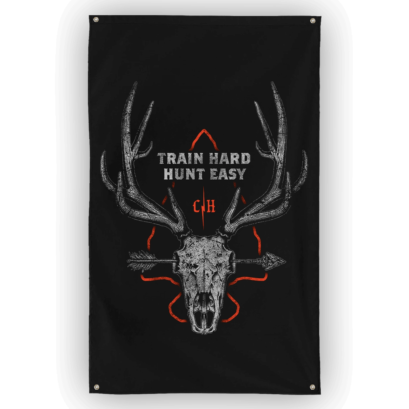 TRAIN HARD HUNT EASY 2.0 FLAG