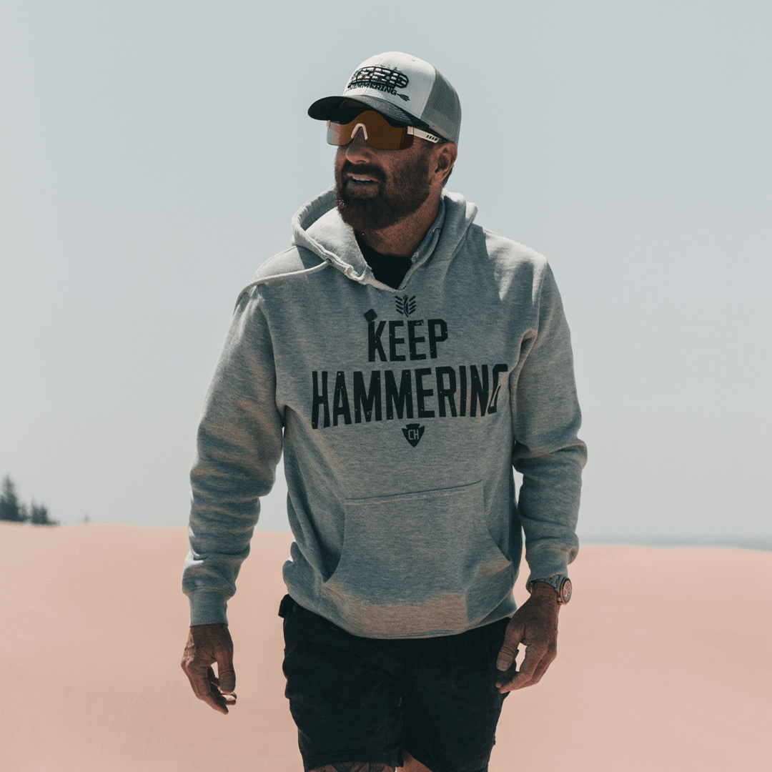 KEEP HAMMERING FLEX HOODIE