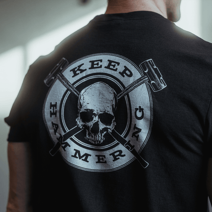 KEEP HAMMERING SKULL T-SHIRT