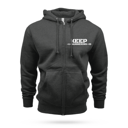 KEEP HAMMERING HEAVYWEIGHT ZIP UP HOODIE