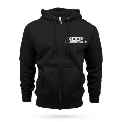 KEEP HAMMERING HEAVYWEIGHT ZIP UP HOODIE