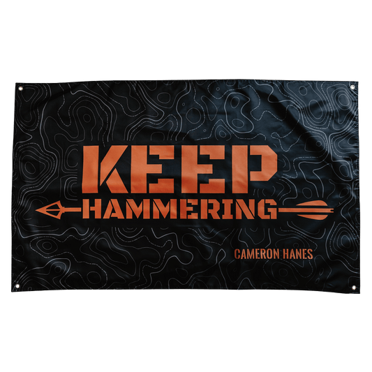 KEEP HAMMERING TOPO FLAG