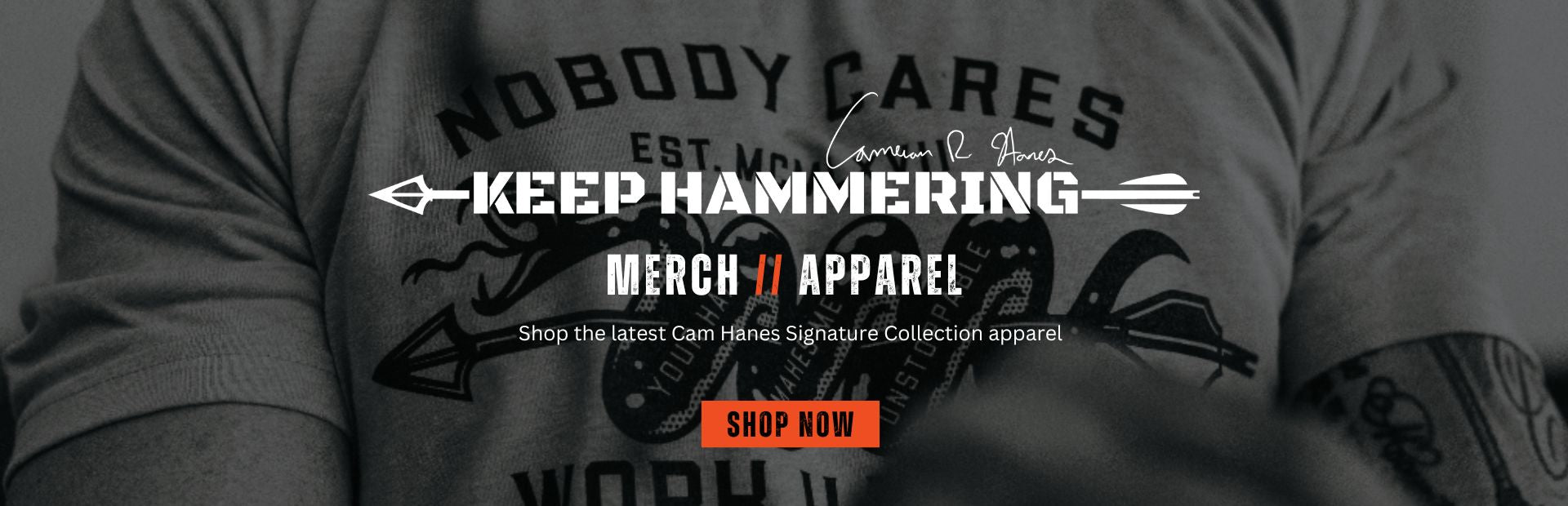 Cameron hanes 2025 keep hammering shirt