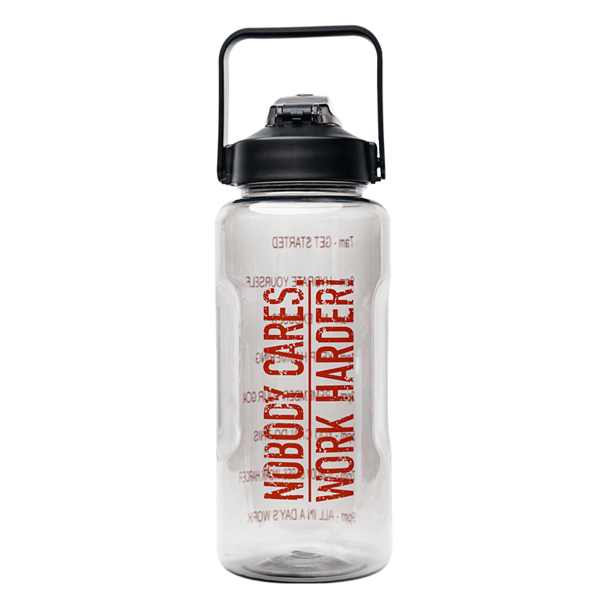 NOBODY CARES WORK HARDER - 1/2 GALLON WATER JUG