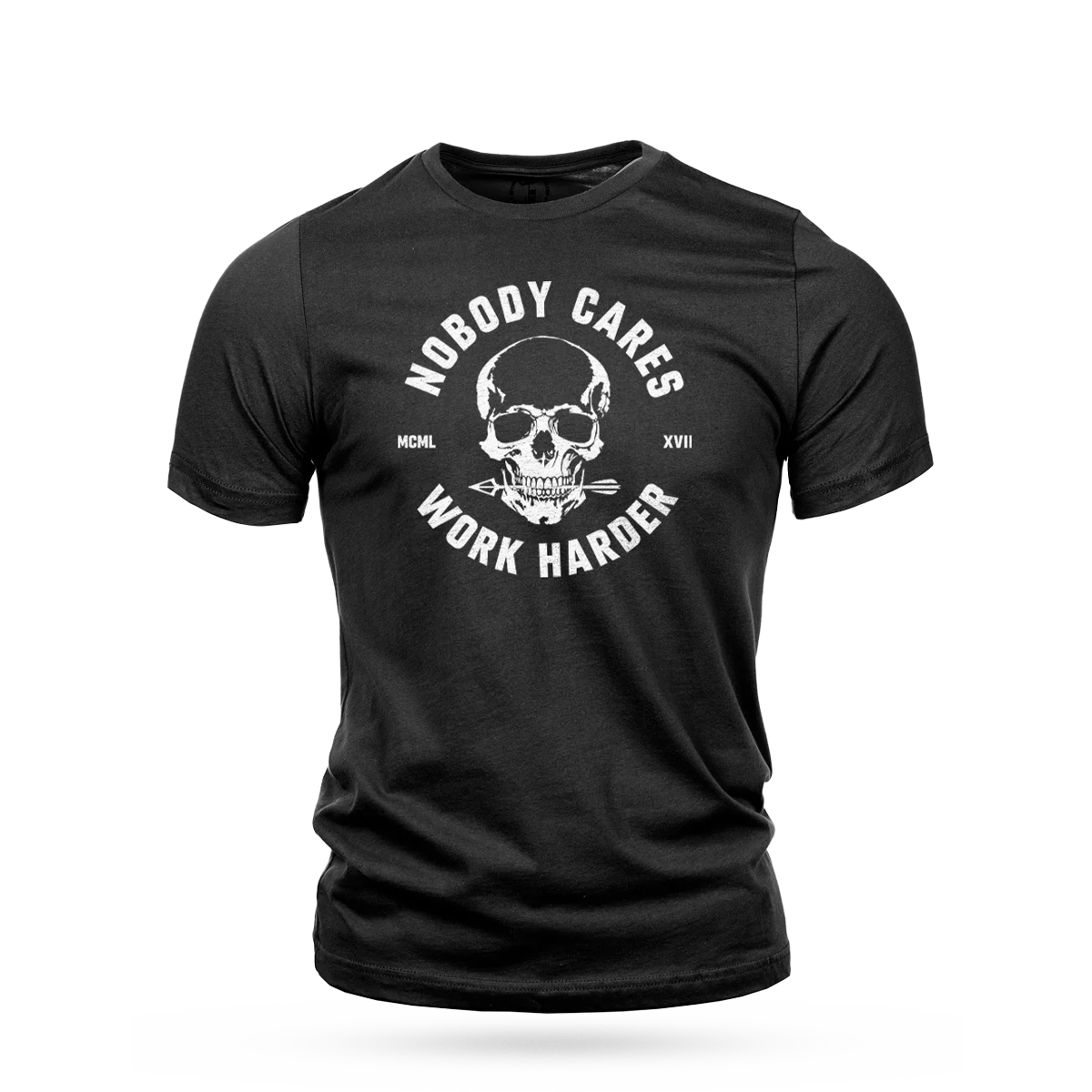 NOBODY CARES SKULL T-SHIRT