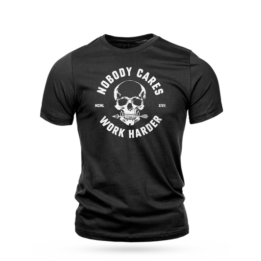 NOBODY CARES SKULL T-SHIRT