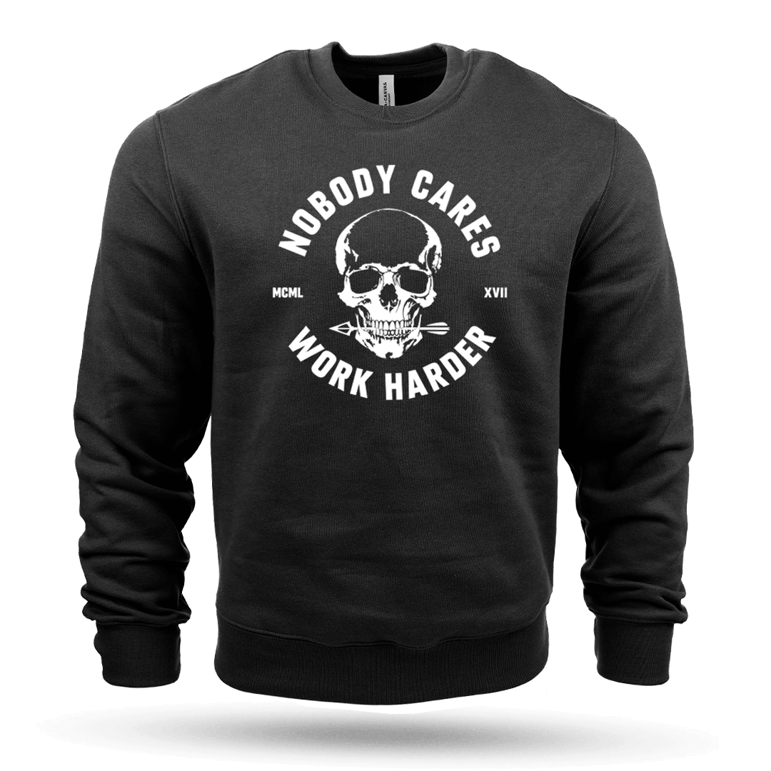 NOBODY CARES SKULL PREMIUM CREWNECK