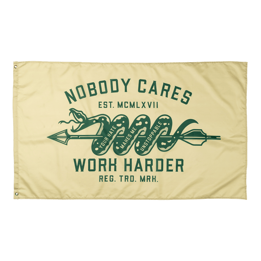 NOBODY CARES UNSTOPPABLE FLAG